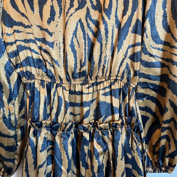 VICI COLLECTION Print Ballon Sleeve Tiered Dress - Picture 13 of 13